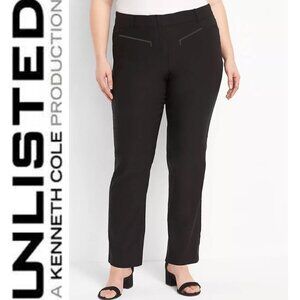 Kenneth Cole Black Straight Leg Trousers 14​​​​